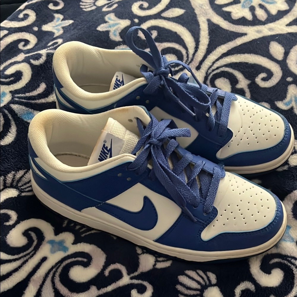 Nike Blue and White Sneakers